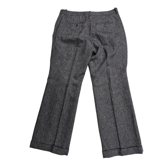 NWT Eddie Bauer Blakely Fit Black/White Wool Tweed Trouser lined Sz 16 - Picture 2 of 8